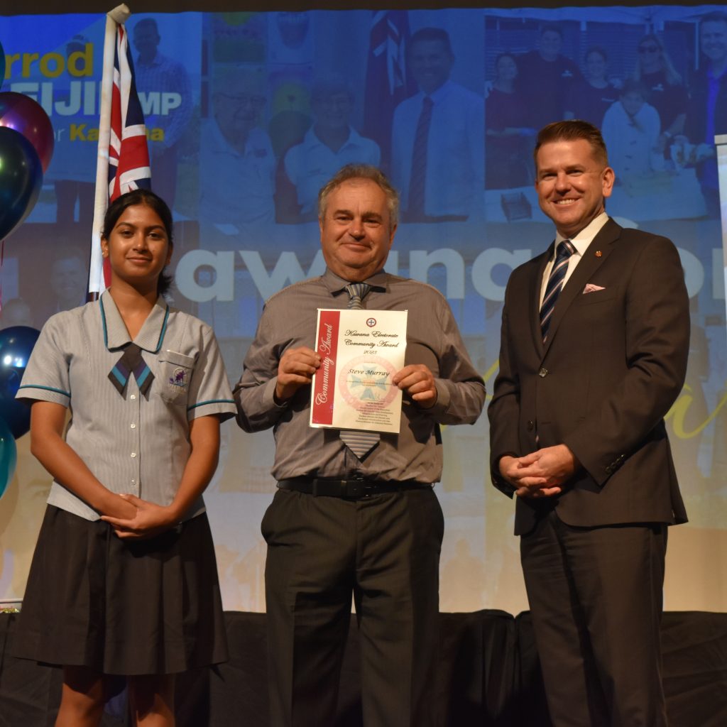 Steve Murray, our long-term volunteer at cafe on George St, is awarded with a community award